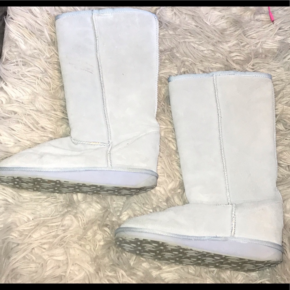 Women’s sheepskin EMU Boots Baby Blue Sz W9/M8 - Picture 7 of 8